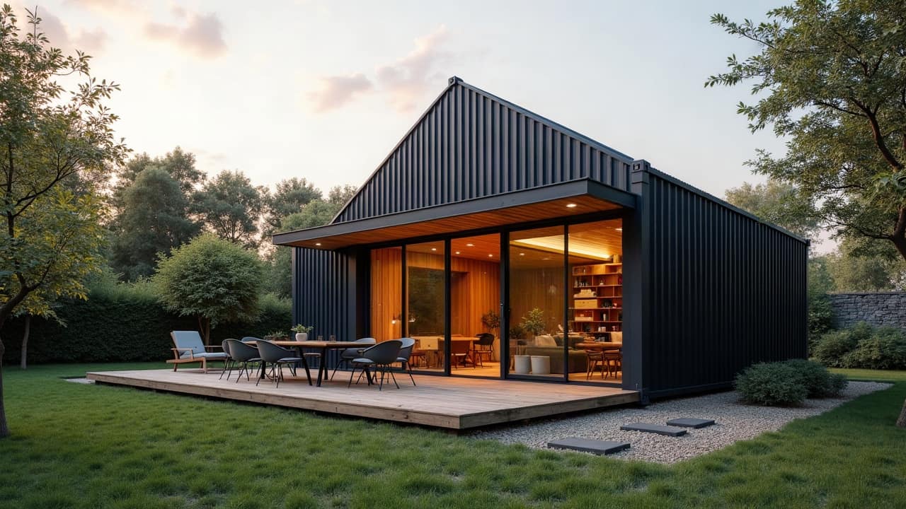 Maison container de 100 m² : prix, plan et ce que l'on y loge